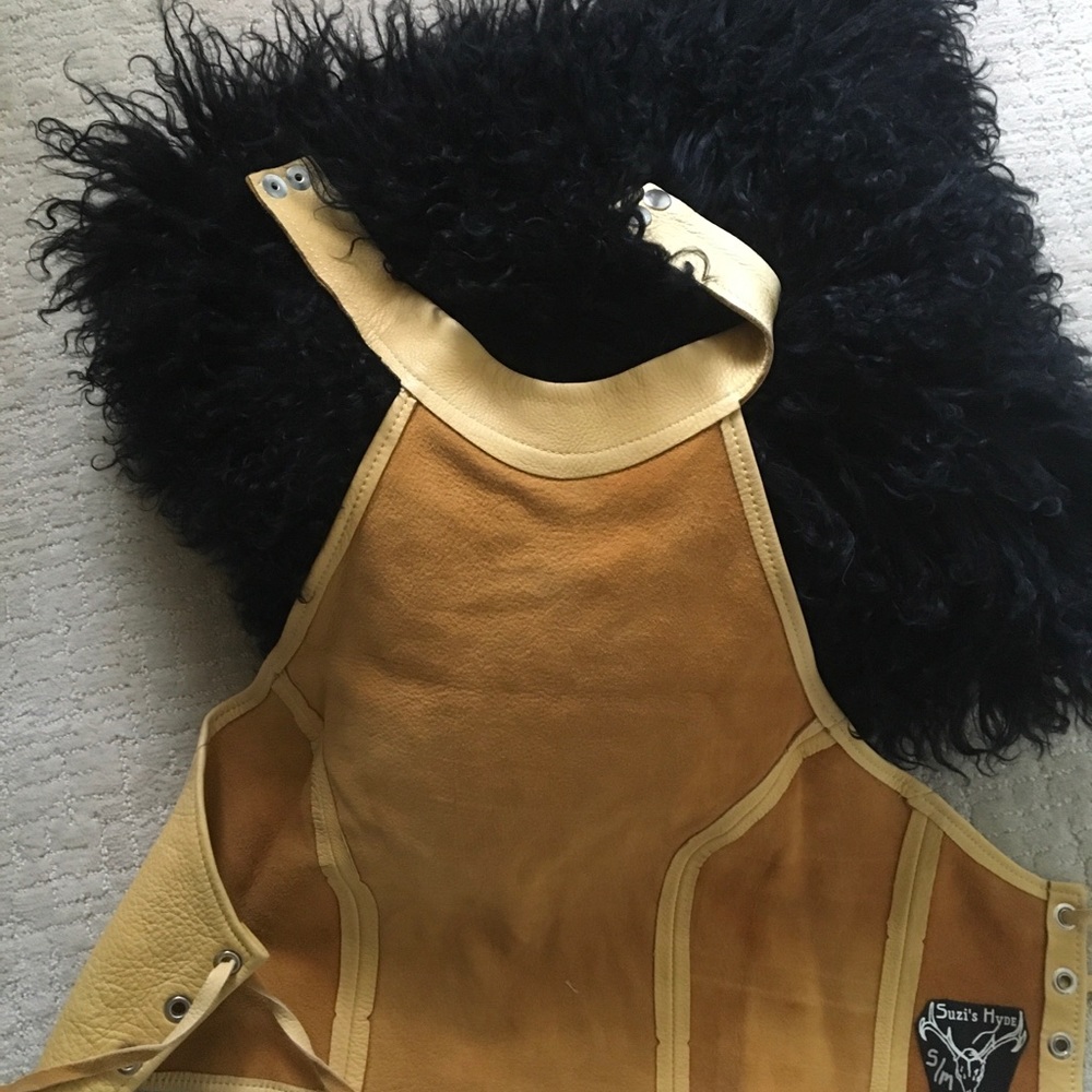 Leather Halter top . - Picture 4 of 6